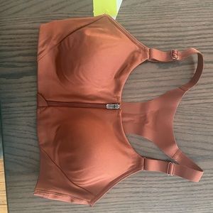 Sports bra zipper front